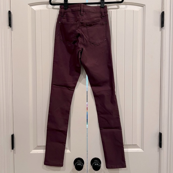 YMI Hyper-Stretch Jeggings • Burgundy - Picture 2 of 2